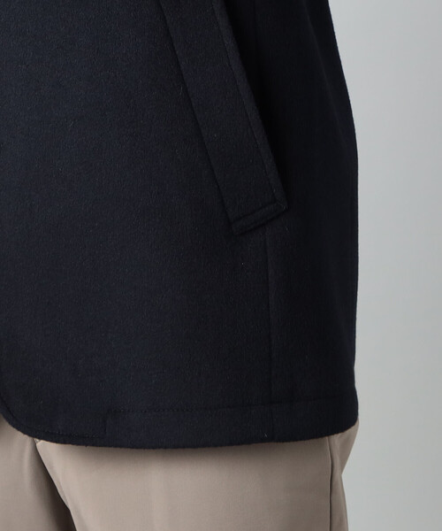 COMME CA MEN（コムサメン）の「ウールビーバー ジャケットコート（ステンカラーコート・メンズ・ネイビー・L）」の17枚目の写真