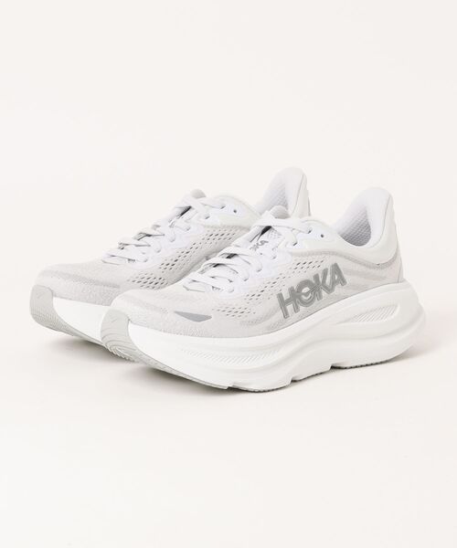 HOKA（ホカ）の「W BONDI 9　1162012-SDSTS（スニーカー・レディース・シルバー・23.0cm/22.5cm/26.0cm/25.5cm/24.5cm/24.0cm/23.5cm/25.0cm）」の5枚目の写真