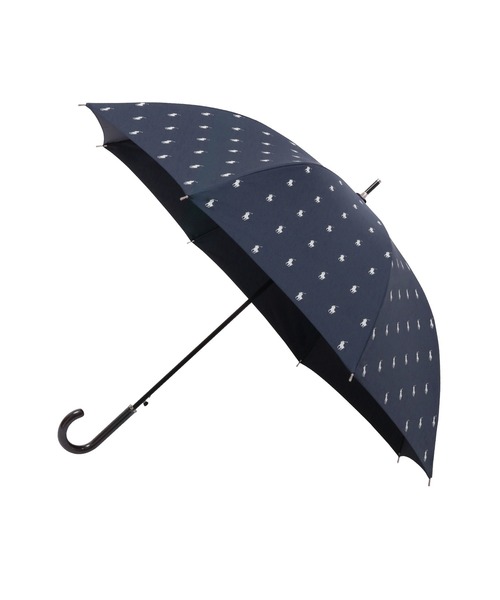 POLO RALPH LAUREN(ポロ ラルフ ローレン)の「【WEB限定】ジャンプ長傘 雨傘 "POLO プリント” ポロ(長傘・レディース・ベージュ/ネイビー・FREE)」の10枚目の写真