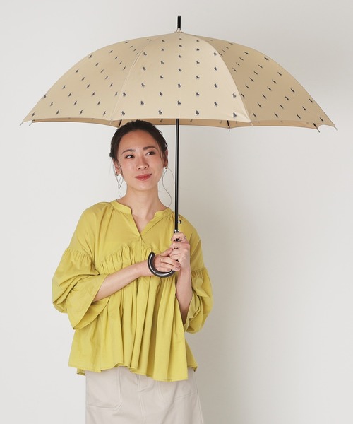 POLO RALPH LAUREN(ポロ ラルフ ローレン)の「【WEB限定】ジャンプ長傘 雨傘 "POLO プリント” ポロ(長傘・レディース・ベージュ/ネイビー・FREE)」の14枚目の写真