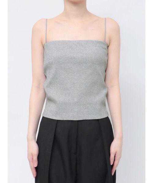 ELENDEEK（エレンディーク）の「ベアパッドキャミソール（キャミソール・レディース・シルバー/ブラック/オフホワイト・FREE）」の4枚目の写真