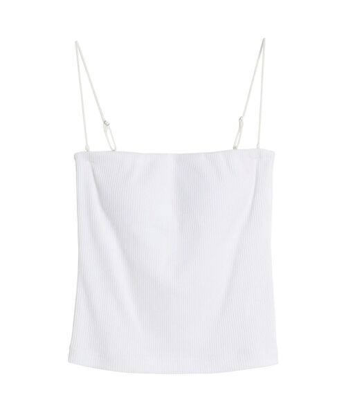 ELENDEEK（エレンディーク）の「ベアパッドキャミソール（キャミソール・レディース・シルバー/ブラック/オフホワイト・FREE）」の8枚目の写真