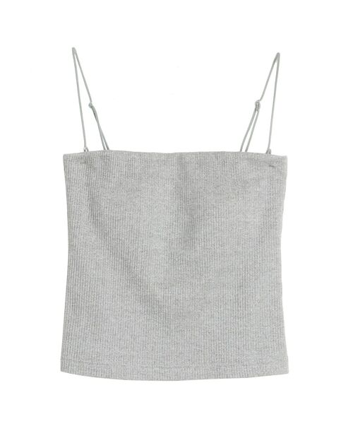 ELENDEEK（エレンディーク）の「ベアパッドキャミソール（キャミソール・レディース・シルバー/ブラック/オフホワイト・FREE）」の9枚目の写真
