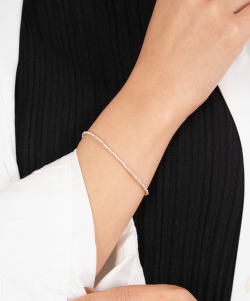 Harpo（アルポ）の「【Harpo/アルポ】シルバーブレスレット ナバホパール シルバー 銀製 ビーズ（ブレスレット・レディース・シルバー・FREE）」の3枚目の写真