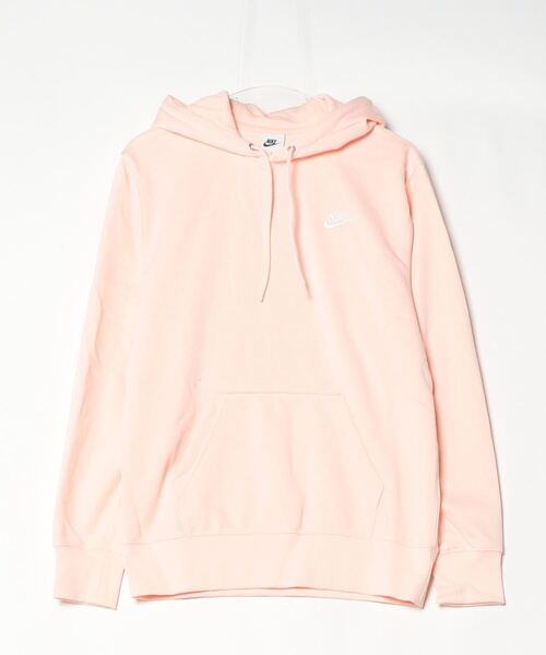 NIKE(ナイキ)の「ナイキ NIKE ナイキ クラブ FT プルオーバー L/S フーディ(スウェット・メンズ・オフホワイト/サーモンピンク・S/M/L/LL/3L)」の2枚目の写真