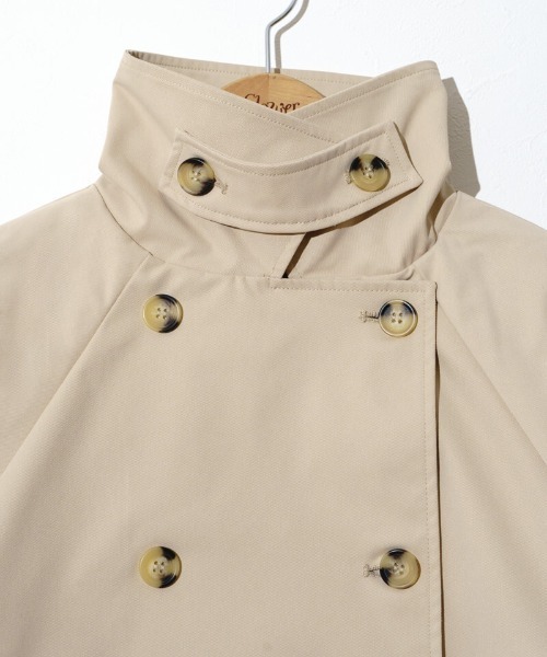 flower（フラワー）の「ベーシックショートトレンチ（トレンチコート・レディース・ベージュ・FREE）」の9枚目の写真