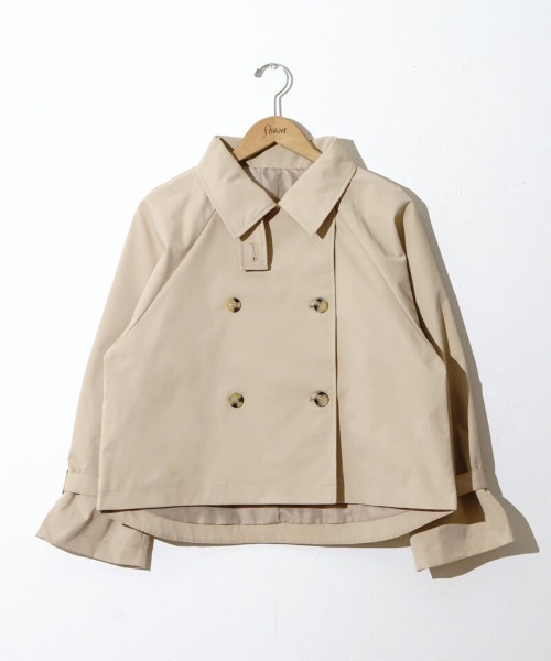flower（フラワー）の「ベーシックショートトレンチ（トレンチコート・レディース・ベージュ・FREE）」の10枚目の写真