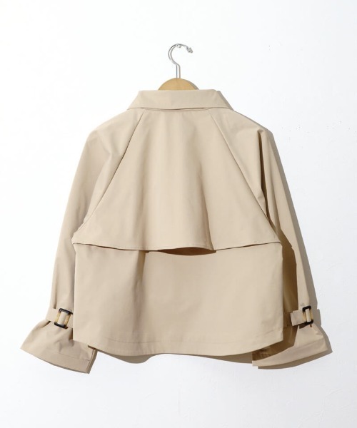 flower（フラワー）の「ベーシックショートトレンチ（トレンチコート・レディース・ベージュ・FREE）」の11枚目の写真