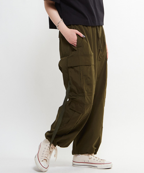 セール】MILITARY MULTI POCKET WIDE CARGO PANTS（カーゴパンツ