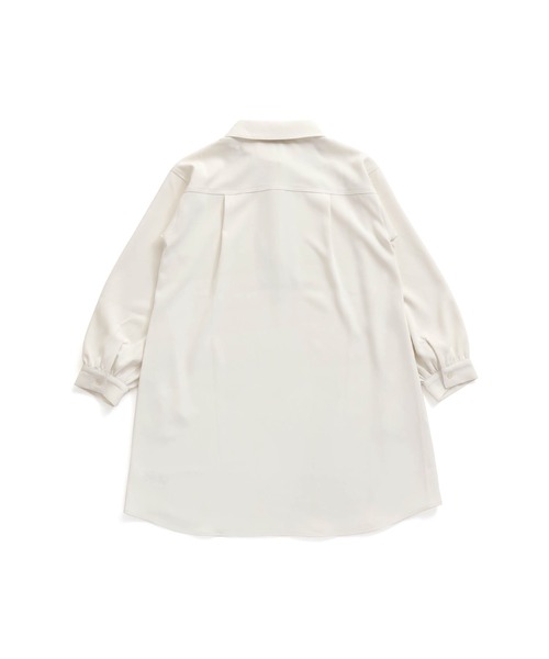 JENNI love(ジェニィラブ)の「ネクタイ付きシャツワンピ(ワンピース・キッズ・アイボリー/グレー/ピンク・130cm/140cm/150cm/160cm)」の4枚目の写真