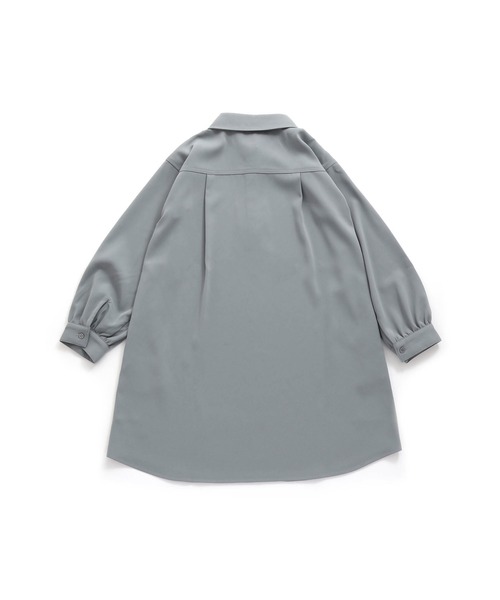 JENNI love(ジェニィラブ)の「ネクタイ付きシャツワンピ(ワンピース・キッズ・アイボリー/グレー/ピンク・130cm/140cm/150cm/160cm)」の6枚目の写真