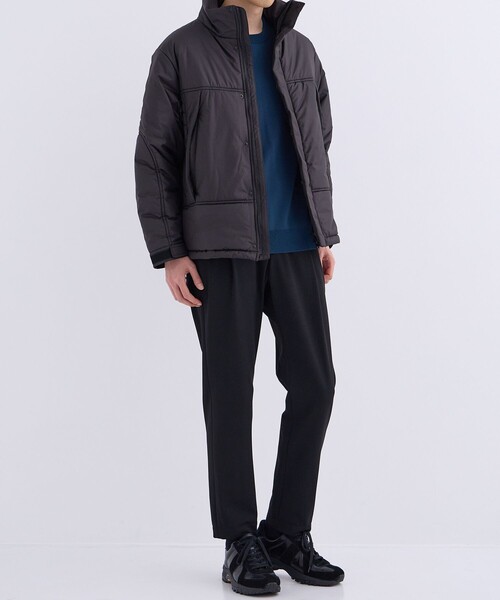 UNITED TOKYO(ユナイテッドトウキョウ)の「撥水SOLOTEX LEVEL7 |撥水/ 防寒/軽量/冬服/大人気/スタンド/通勤/ブルゾン/ダウン/ダブルジップ/オフィス/スーツ(ブルゾン・メンズ・ブラック/カーキブラウン/グレイッシュベージュ・1/2)」の4枚目の写真