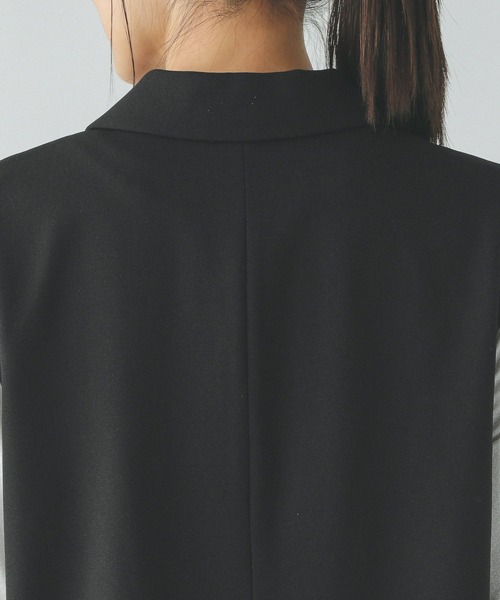 GLOBAL WORK（グローバルワーク）の「お手入れラクラクセットアップ/ジレ/253490（ベスト・レディース・グレイッシュベージュ/ライトベージュ/ブラック・FREE）」の21枚目の写真