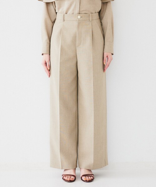 UNTITLED（アンタイトル）の「【セットアップ可能】リネンライクキャンバス ワイドパンツ（その他パンツ・レディース・アイボリー/ベージュ・00/01/02/03/04/42/44/46/48/50）」の15枚目の写真