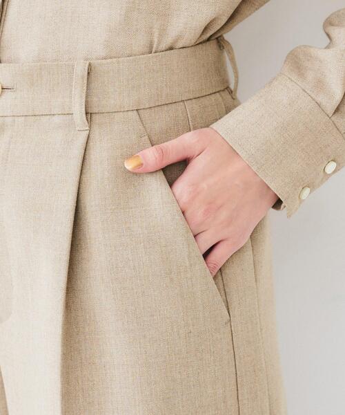 UNTITLED（アンタイトル）の「【セットアップ可能】リネンライクキャンバス ワイドパンツ（その他パンツ・レディース・アイボリー/ベージュ・00/01/02/03/04/42/44/46/48/50）」の19枚目の写真