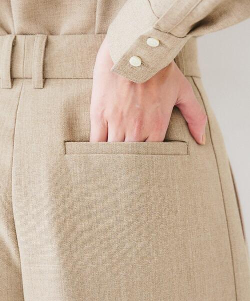 UNTITLED（アンタイトル）の「【セットアップ可能】リネンライクキャンバス ワイドパンツ（その他パンツ・レディース・アイボリー/ベージュ・00/01/02/03/04/42/44/46/48/50）」の20枚目の写真