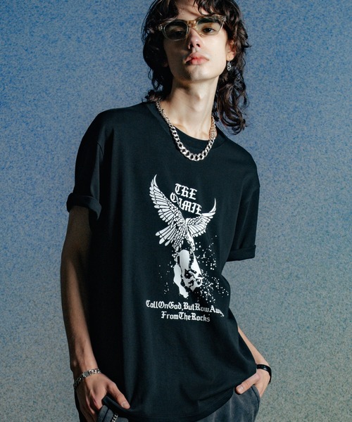 CRIMIE(クライミー)の「49 EAGLE T SHIRT(Tシャツ/カットソー・メンズ・オートミール/ホワイト/ブラック・XXL/XL/L/M/S)」の2枚目の写真