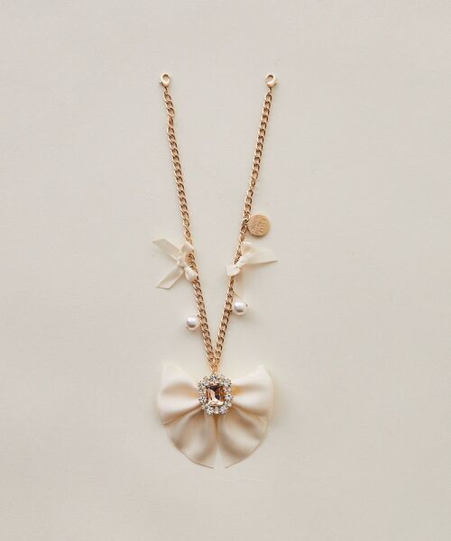 ビジューリボンパールバッグチャーム（チャーム）｜Maison de FLEUR