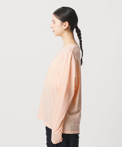 BEAUTY&YOUTH UNITED ARROWS（ビューティーアンドユースユナイテッドアローズ）の「コットン ルーズ ロングスリーブ Tシャツ（Tシャツ/カットソー・レディース・ホワイト/ライトピンク/ダークグレー/その他3/ライトグレー/シャーベット・FREE）」の10枚目の写真