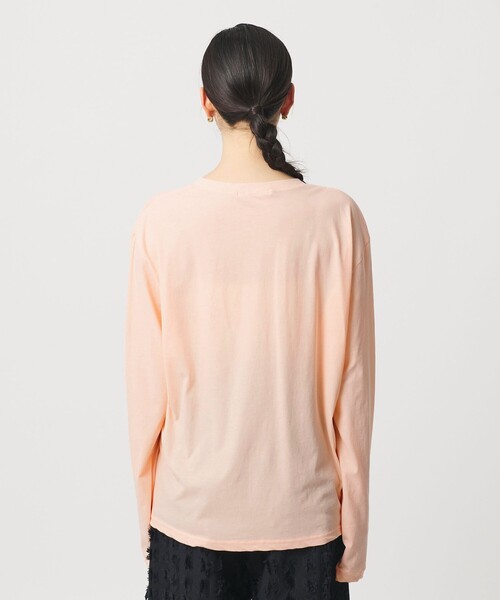 BEAUTY&YOUTH UNITED ARROWS（ビューティーアンドユースユナイテッドアローズ）の「コットン ルーズ ロングスリーブ Tシャツ（Tシャツ/カットソー・レディース・ホワイト/ライトピンク/ダークグレー/その他3/ライトグレー/シャーベット・FREE）」の11枚目の写真