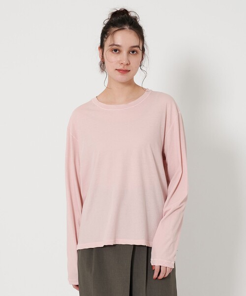 コットン ルーズ ロングスリーブ Tシャツ（Tシャツ/カットソー
