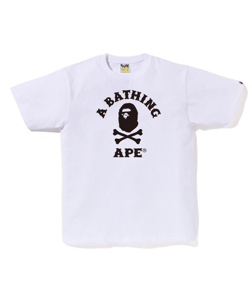 APE Tシャツ APE CROSSBONE COLLEGE TEE(Tシャツ/カットソー)|A BATHING