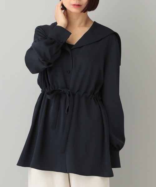 e/rm（イーアールエム）の「【e/rm】セーラーカラードロストブラウス（シャツ/ブラウス・レディース・アイボリー/ネイビー・FREE）」の17枚目の写真