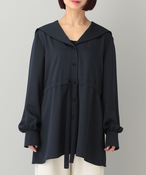 e/rm（イーアールエム）の「【e/rm】セーラーカラードロストブラウス（シャツ/ブラウス・レディース・アイボリー/ネイビー・FREE）」の19枚目の写真