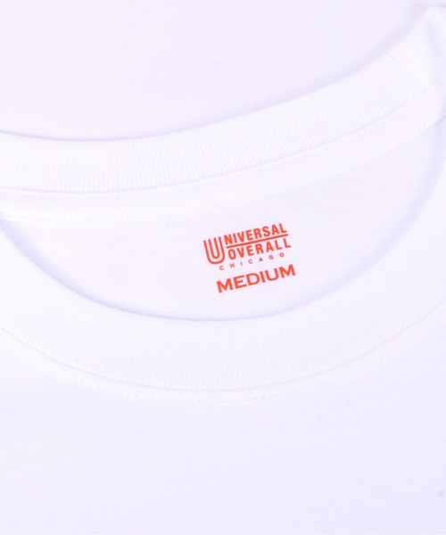 UNIVERSAL OVERALL(ユニバーサルオーバーオール)の「2PパックワイドショートスリーブTシャツ(Tシャツ/カットソー・メンズ・ホワイト/ブラック・SMALL/MEDIUM/LARGE/X-LARGE)」の6枚目の写真