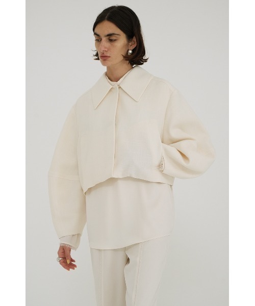 CLANE（クラネ）の「CLANE/クラネ/COCOON SLEEVE SHORT JACKET（その他アウター・レディース・ネイビー/ベージュ/アイボリー・1）」の11枚目の写真