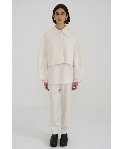 CLANE（クラネ）の「CLANE/クラネ/COCOON SLEEVE SHORT JACKET（その他アウター・レディース・ネイビー/ベージュ/アイボリー・1）」の14枚目の写真