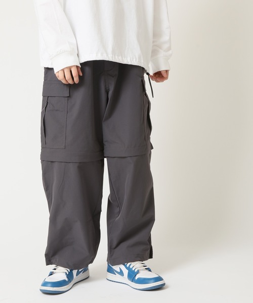 【人気商品！】 セール】3Way 脱着コンバーチブル 膝丈 ワイドカーゴパンツ パンツ