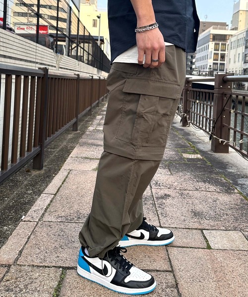 春夏シンプル✭カーゴパンツ✭ラフでかっこいいアウトドアコーデ ラフに穿けるうえに高いデザイン性を発揮。春スタイルを