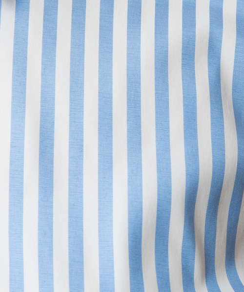 NARACAMICIE（ナラカミーチェ）の「【NARACAMICIE】ストレッチストライプフリル七分袖シャツ（シャツ/ブラウス・レディース・グリーン/ピンク/ブルー/サーモンピンク・L/M/S/XL）」の20枚目の写真