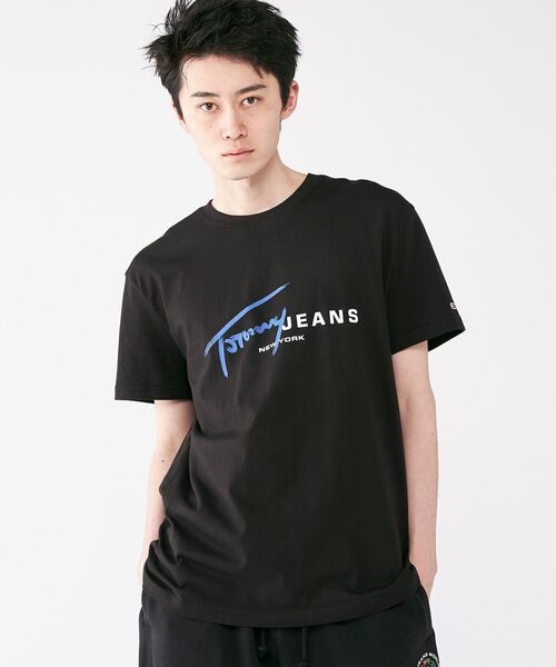 ★ ★ ジーンズ レギュラー ロゴ Tシャツ 送料関税込 レギュラーシグネチャーロゴTシャツ(Tシャツ/カットソー