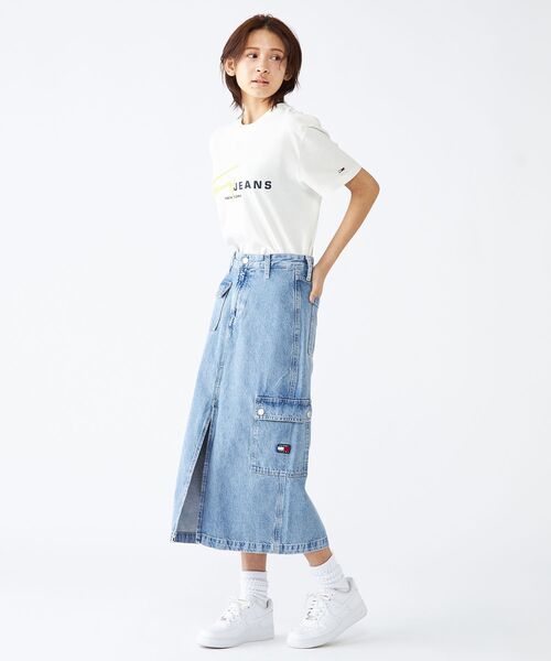 tommy jeans(トミー ジーンズ)の「レギュラーシグネチャーロゴTシャツ(Tシャツ/カットソー・メンズ・ブラック/ブルー/ホワイト・LARGE/X-LARGE/MEDIUM/SMALL)」の6枚目の写真