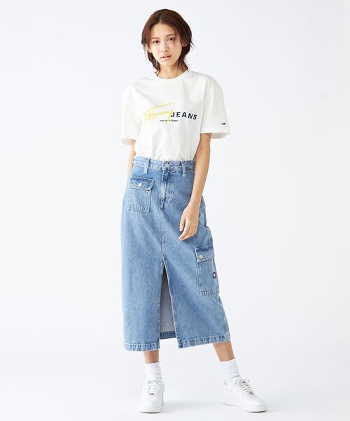 tommy jeans(トミー ジーンズ)の「レギュラーシグネチャーロゴTシャツ(Tシャツ/カットソー・メンズ・ブラック/ブルー/ホワイト・LARGE/X-LARGE/MEDIUM/SMALL)」の7枚目の写真