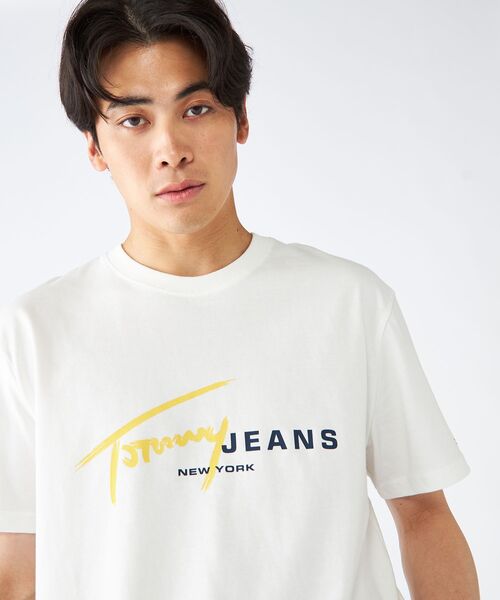  Jeans シグネチャーロゴ スリム 半袖 Tシャツ 送関込 Tommy Jeans シグネチャー 半袖 Tシャツ 送関込