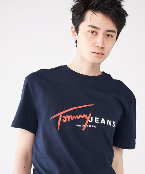 tommy jeans(トミー ジーンズ)の「レギュラーシグネチャーロゴTシャツ(Tシャツ/カットソー・メンズ・ブラック/ブルー/ホワイト・LARGE/X-LARGE/MEDIUM/SMALL)」の20枚目の写真