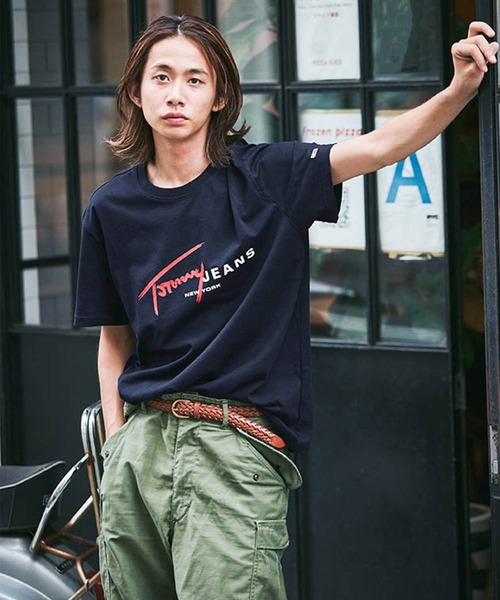★ ★ ジーンズ レギュラー ロゴ Tシャツ 送料関税込 セール】レギュラーシグネチャーロゴTシャツ（Tシャツ