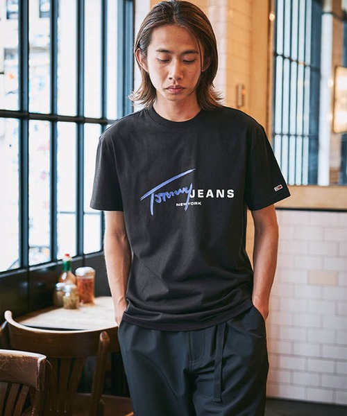 ★ ★ ジーンズ レギュラー ロゴ Tシャツ 送料関税込 セール】レギュラーシグネチャーロゴTシャツ(Tシャツ