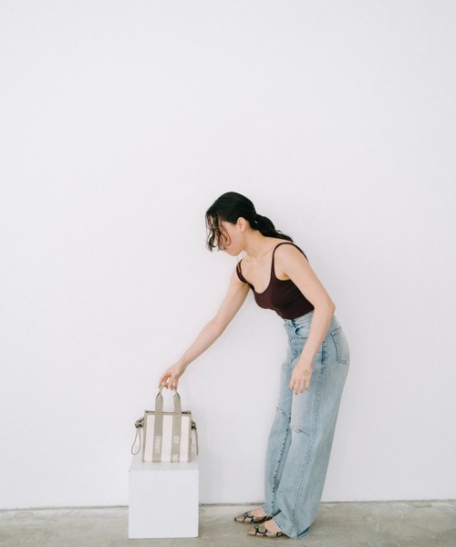 THEATRE PRODUCTS（シアタープロダクツ）の「ストライプニットバッグS（トートバッグ・レディース・レッド/グレー・FREE）」の7枚目の写真