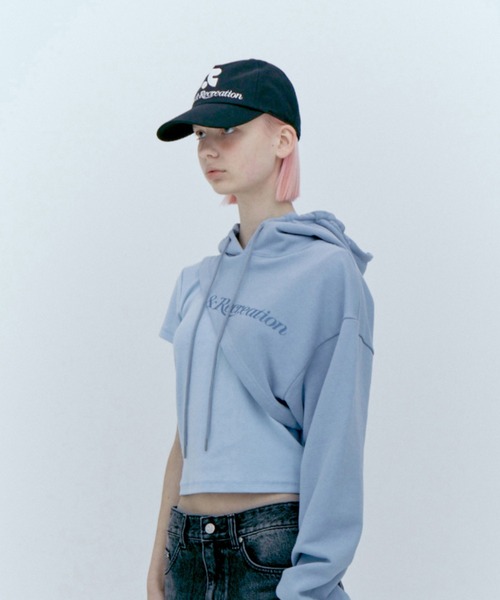 Rest&Recreation(レストアンドレクリエーション)の「Rest&Recreation/レストアンドレクリエーション LOGO COTTON BALL CAP キャップ(キャップ・レディース・ネイビー/ブラック/ピンク/スカイブルー/アイボリー・FREE)」の8枚目の写真