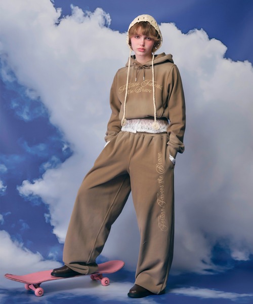 パンツ ACLENT Gradation logo sweatpants aclent Gradation logo sweatpants shirt