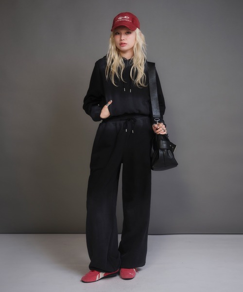 aclent Gradation logo sweatpants shirt