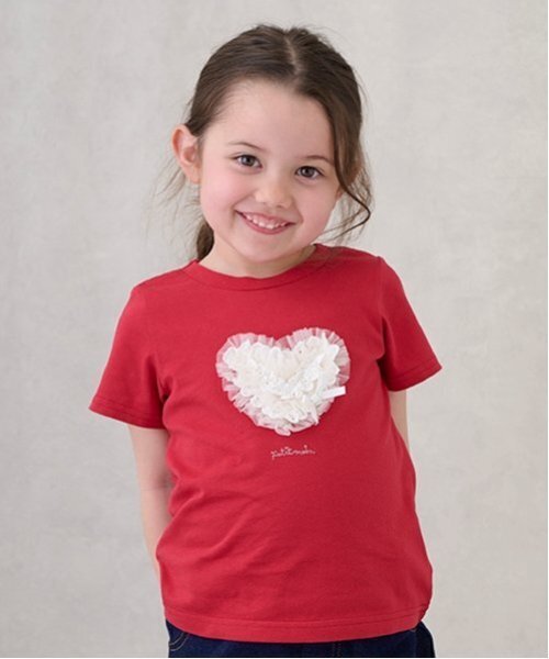 petit main(プティマイン)の「【リンク】アソートモチーフTシャツ(キッズ)(Tシャツ/カットソー・キッズ・ライトブルー/ライトピンク/ブラック/オフホワイト/レッド・90cm/100cm/80cm/110cm/120cm/130cm)」の5枚目の写真