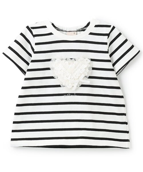 petit main(プティマイン)の「【リンク】アソートモチーフTシャツ(キッズ)(Tシャツ/カットソー・キッズ・ライトブルー/ライトピンク/ブラック/オフホワイト/レッド・90cm/100cm/80cm/110cm/120cm/130cm)」の1枚目の写真