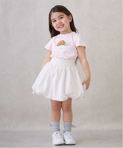 petit main(プティマイン)の「【リンク】アソートモチーフTシャツ(キッズ)(Tシャツ/カットソー・キッズ・ライトブルー/ライトピンク/ブラック/オフホワイト/レッド・90cm/100cm/80cm/110cm/120cm/130cm)」の19枚目の写真