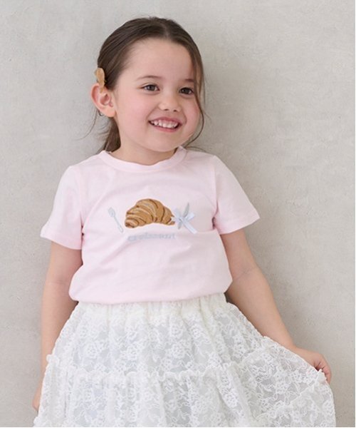 petit main(プティマイン)の「【リンク】アソートモチーフTシャツ(キッズ)(Tシャツ/カットソー・キッズ・ライトブルー/ライトピンク/ブラック/オフホワイト/レッド・90cm/100cm/80cm/110cm/120cm/130cm)」の20枚目の写真