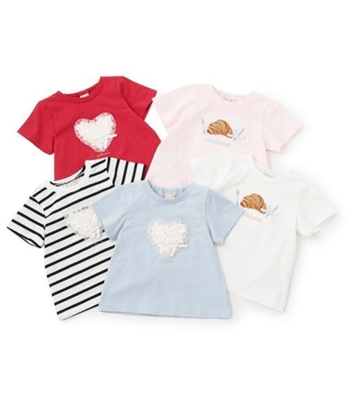 petit main(プティマイン)の「【リンク】アソートモチーフTシャツ(キッズ)(Tシャツ/カットソー・キッズ・ライトブルー/ライトピンク/ブラック/オフホワイト/レッド・90cm/100cm/80cm/110cm/120cm/130cm)」の14枚目の写真